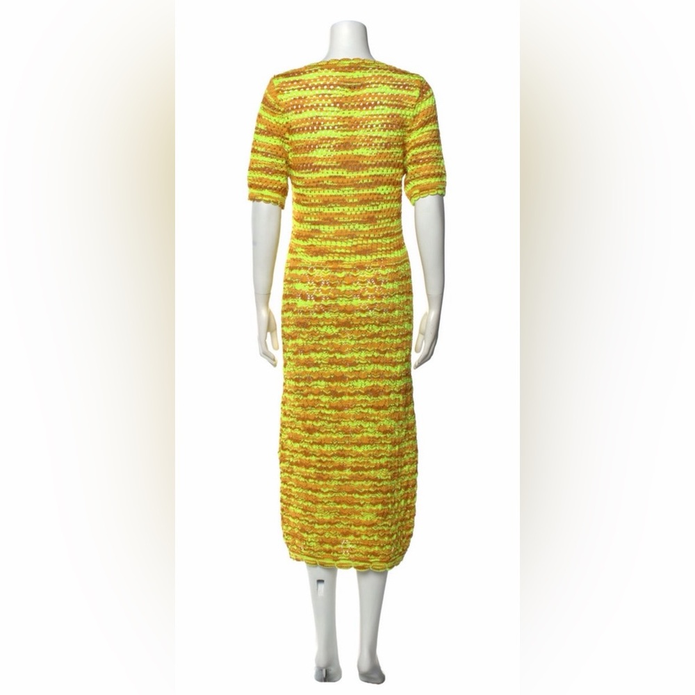 Yellow & Orange Knit Maxi Dress - Women - Picture 3 of 5